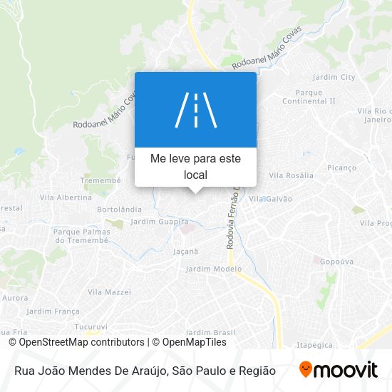 Rua João Mendes De Araújo mapa