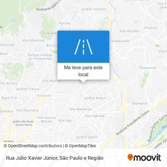 Rua Júlio Xavier Júnior mapa