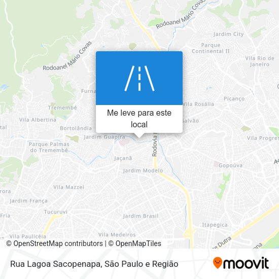 Rua Lagoa Sacopenapa mapa