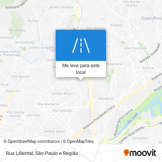 Rua Liliental mapa