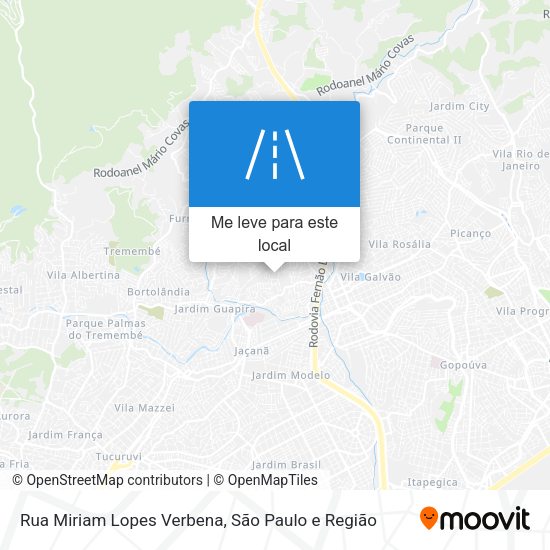 Rua Miriam Lopes Verbena mapa