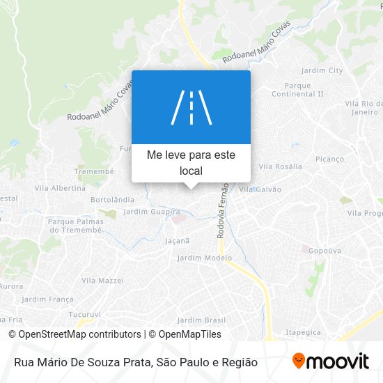 Rua Mário De Souza Prata mapa