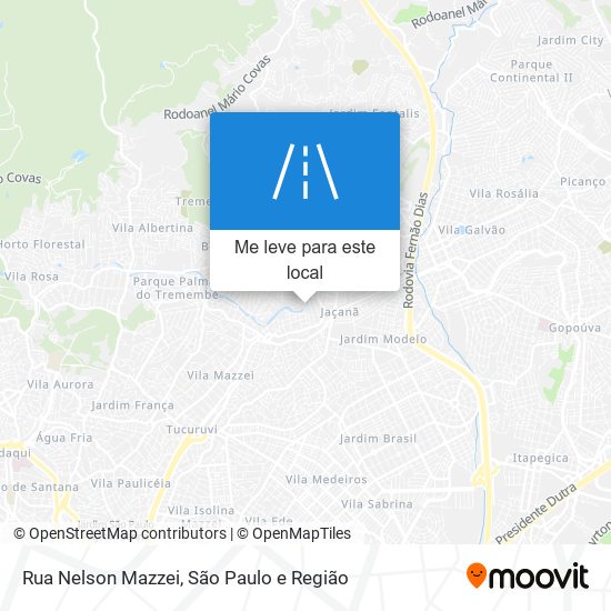 Rua Nelson Mazzei mapa