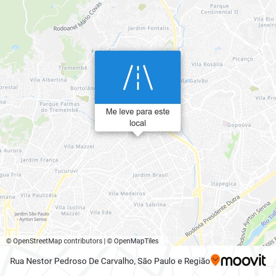 Rua Nestor Pedroso De Carvalho mapa