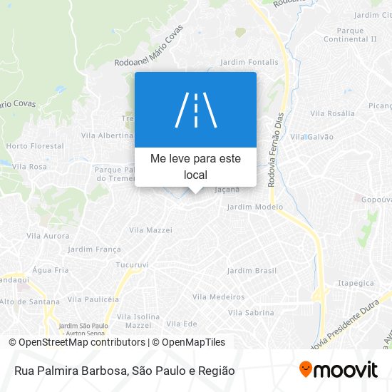 Rua Palmira Barbosa mapa