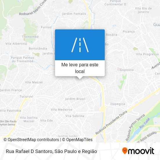 Rua Rafael D Santoro mapa
