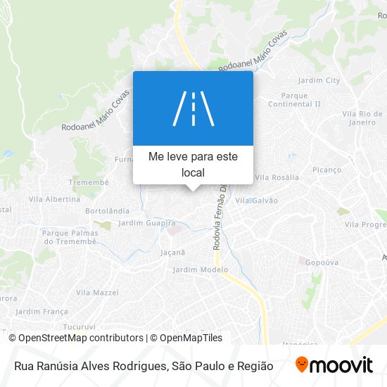 Rua Ranúsia Alves Rodrigues mapa