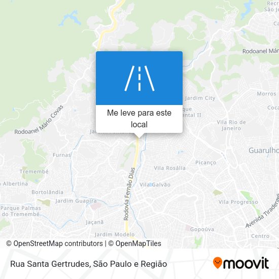 Rua Santa Gertrudes mapa