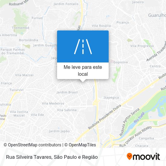 Rua Silveira Tavares mapa