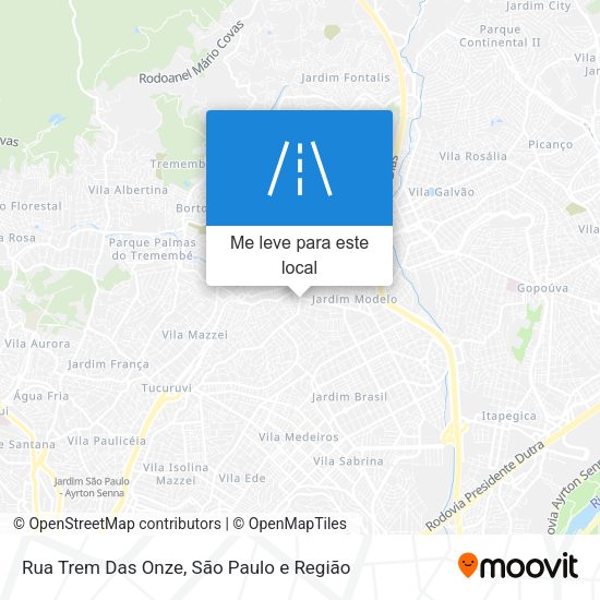 Rua Trem Das Onze mapa