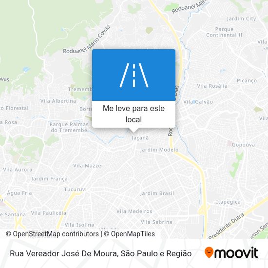 Rua Vereador José De Moura mapa