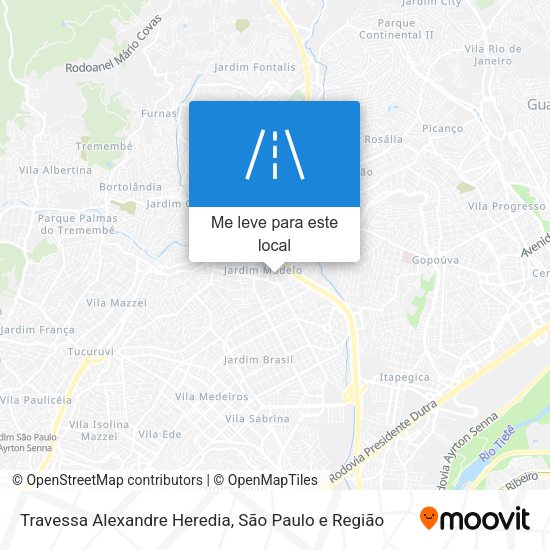 Travessa Alexandre Heredia mapa