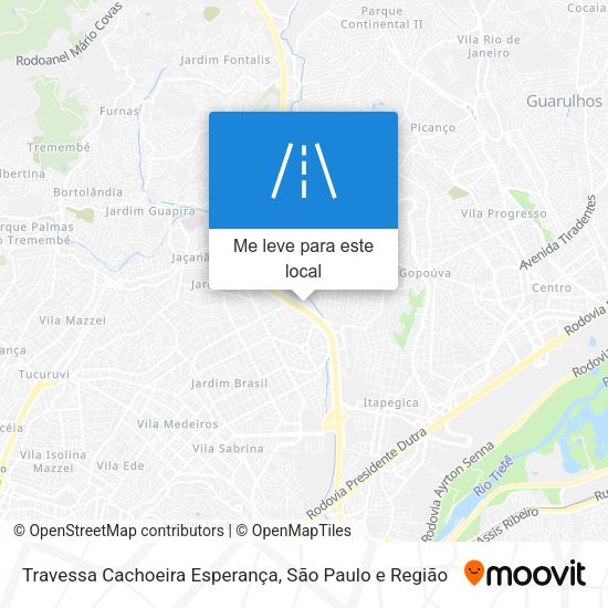 Travessa Cachoeira Esperança mapa