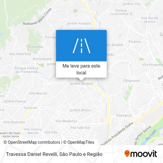 Travessa Daniel Revelli mapa