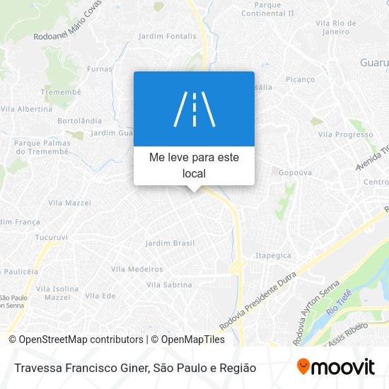 Travessa Francisco Giner mapa