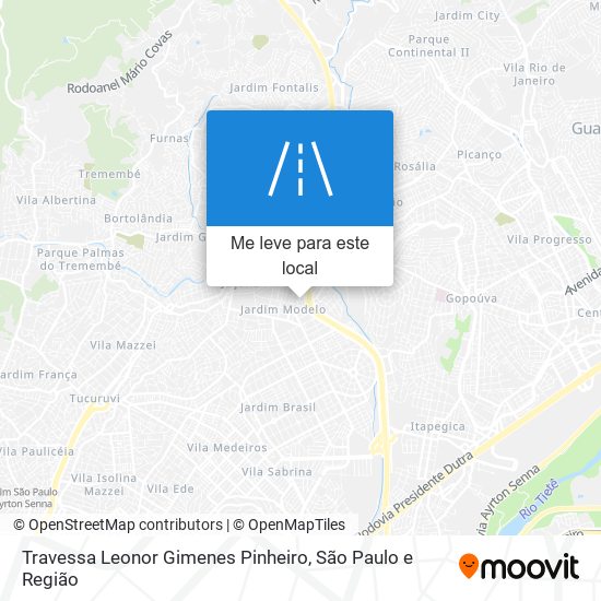 Travessa Leonor Gimenes Pinheiro mapa