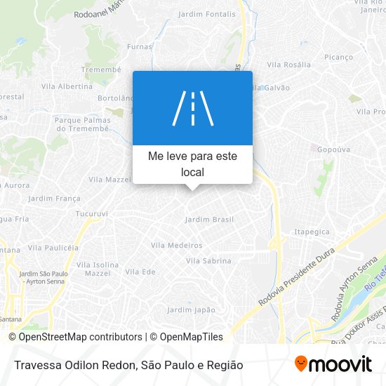 Travessa Odilon Redon mapa