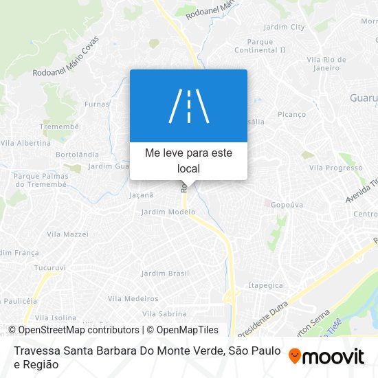 Travessa Santa Barbara Do Monte Verde mapa