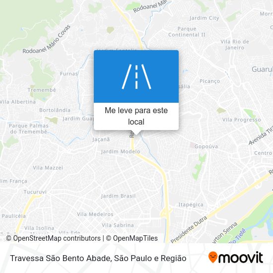 Travessa São Bento Abade mapa