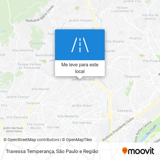 Travessa Temperança mapa