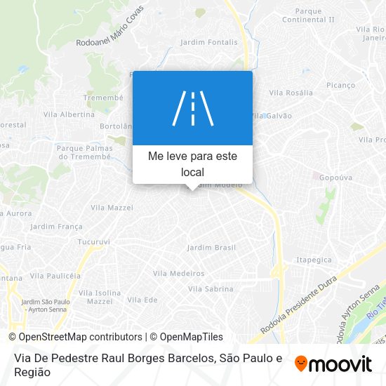 Via De Pedestre Raul Borges Barcelos mapa