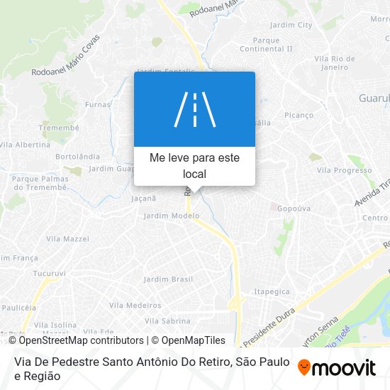 Via De Pedestre Santo Antônio Do Retiro mapa