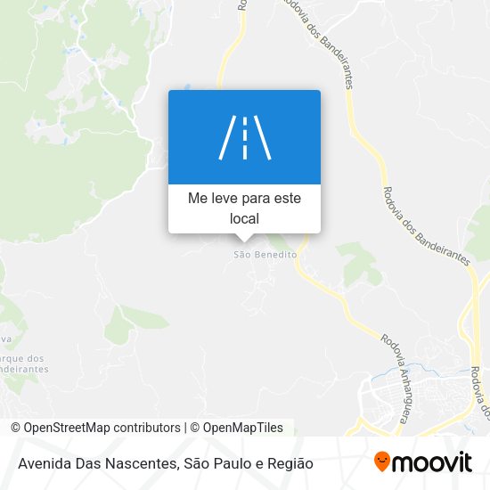 Avenida Das Nascentes mapa