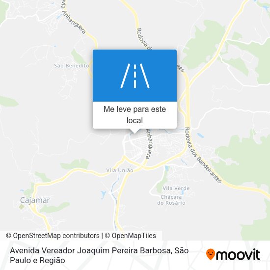 Avenida Vereador Joaquim Pereira Barbosa mapa