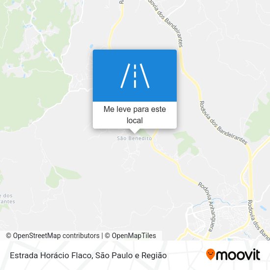 Estrada Horácio Flaco mapa