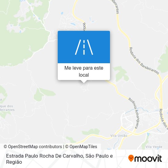 Estrada Paulo Rocha De Carvalho mapa
