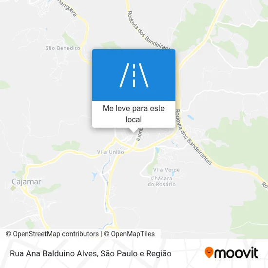Rua Ana Balduino Alves mapa