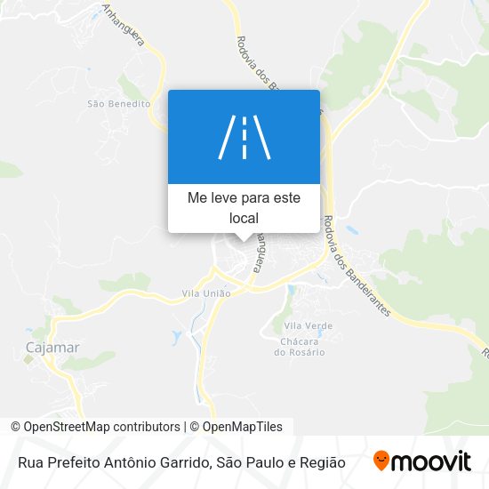 Rua Prefeito Antônio Garrido mapa