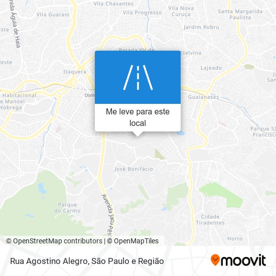 Rua Agostino Alegro mapa