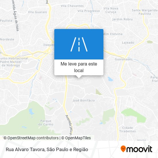 Rua Alvaro Tavora mapa