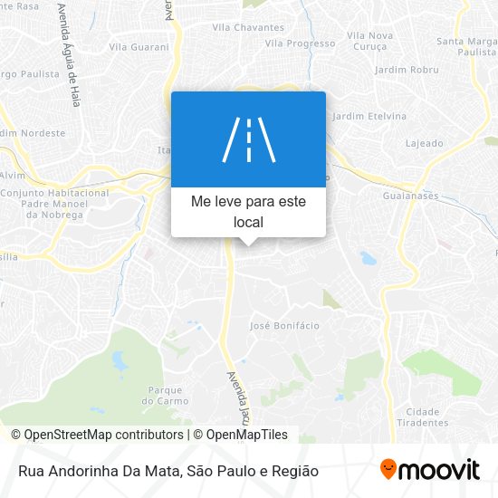 Rua Andorinha Da Mata mapa