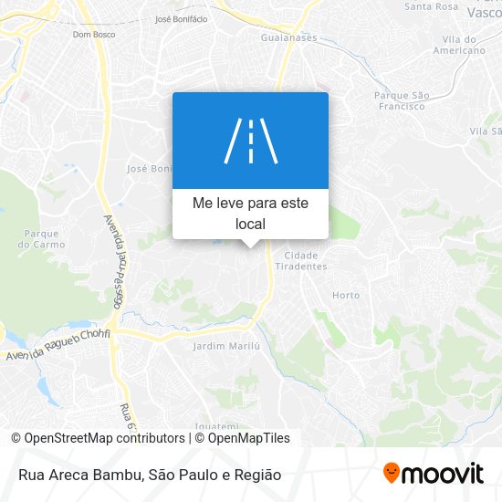 Rua Areca Bambu mapa