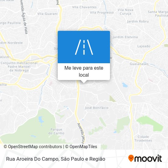 Rua Aroeira Do Campo mapa