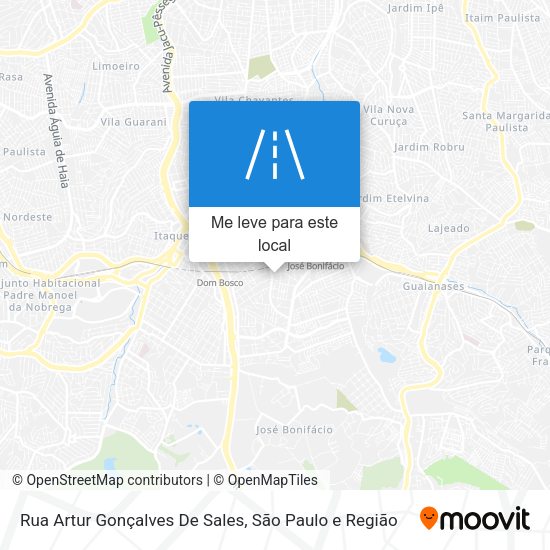 Rua Artur Gonçalves De Sales mapa