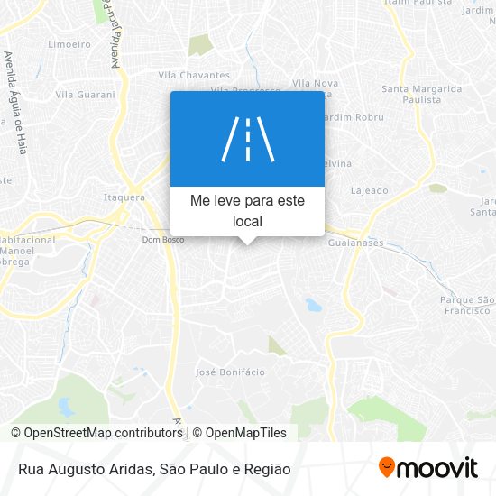 Rua Augusto Aridas mapa