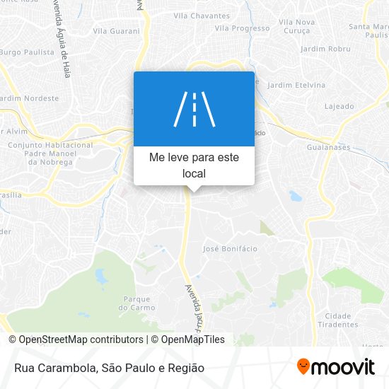 Rua Carambola mapa