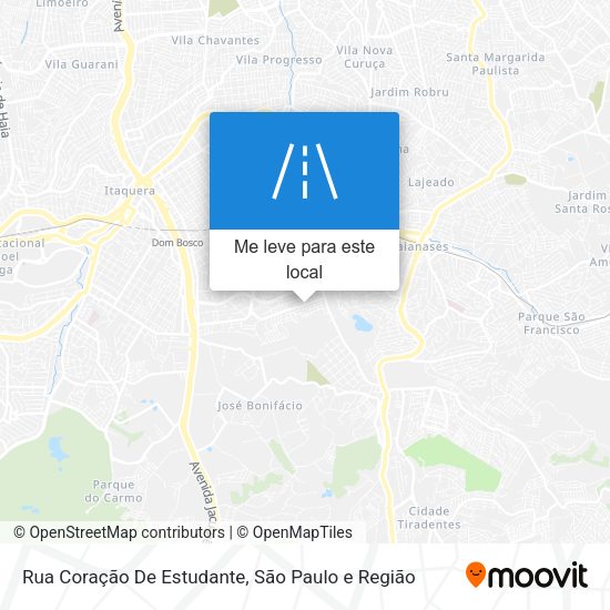 Rua Coração De Estudante mapa