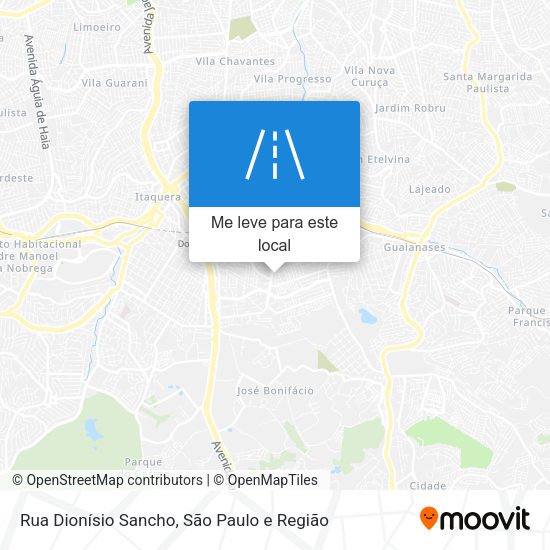 Rua Dionísio Sancho mapa