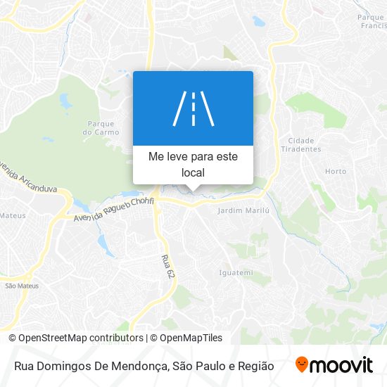 Rua Domingos De Mendonça mapa