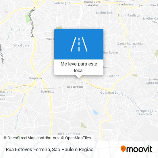 Rua Esteves Ferreira mapa