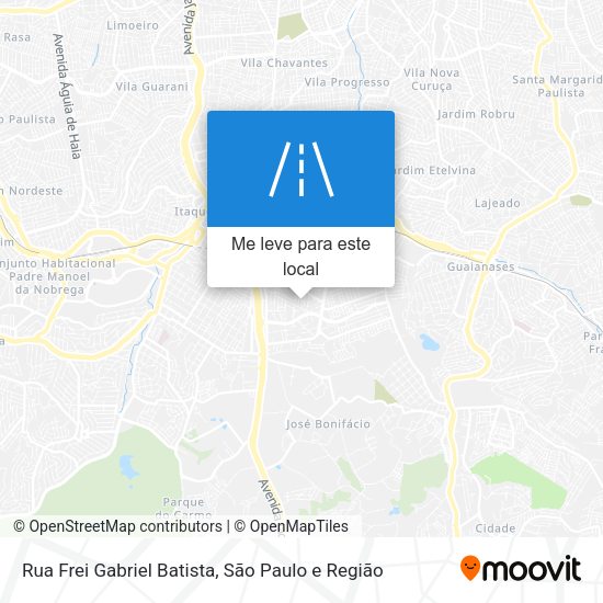 Rua Frei Gabriel Batista mapa