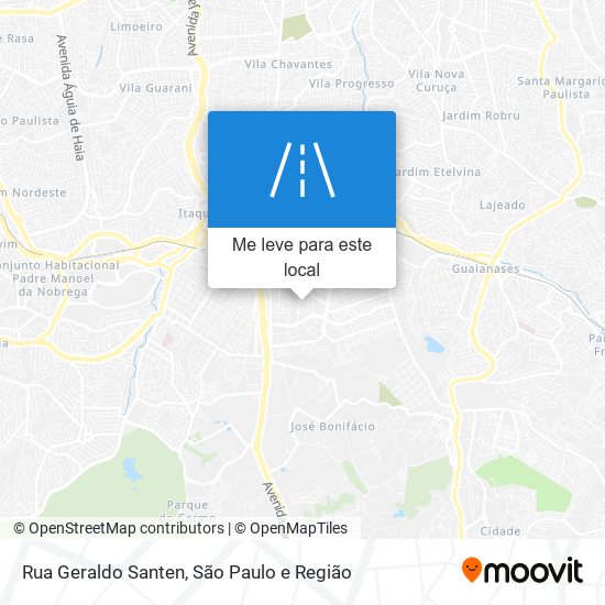 Rua Geraldo Santen mapa