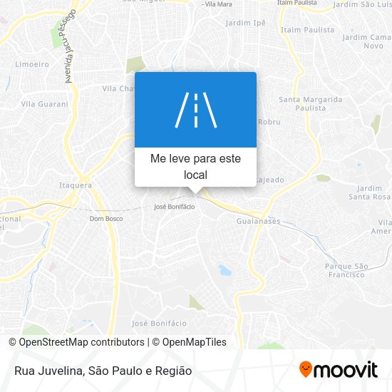 Rua Juvelina mapa