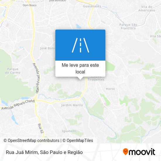 Rua Juá Mirim mapa