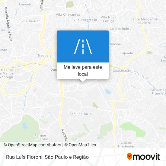 Rua Luís Fioroni mapa