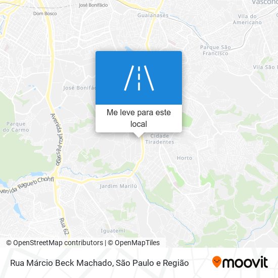 Rua Márcio Beck Machado mapa